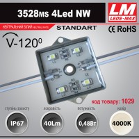 Світлодіодний модуль 3528ms 4Led NW (код товару 1029)
